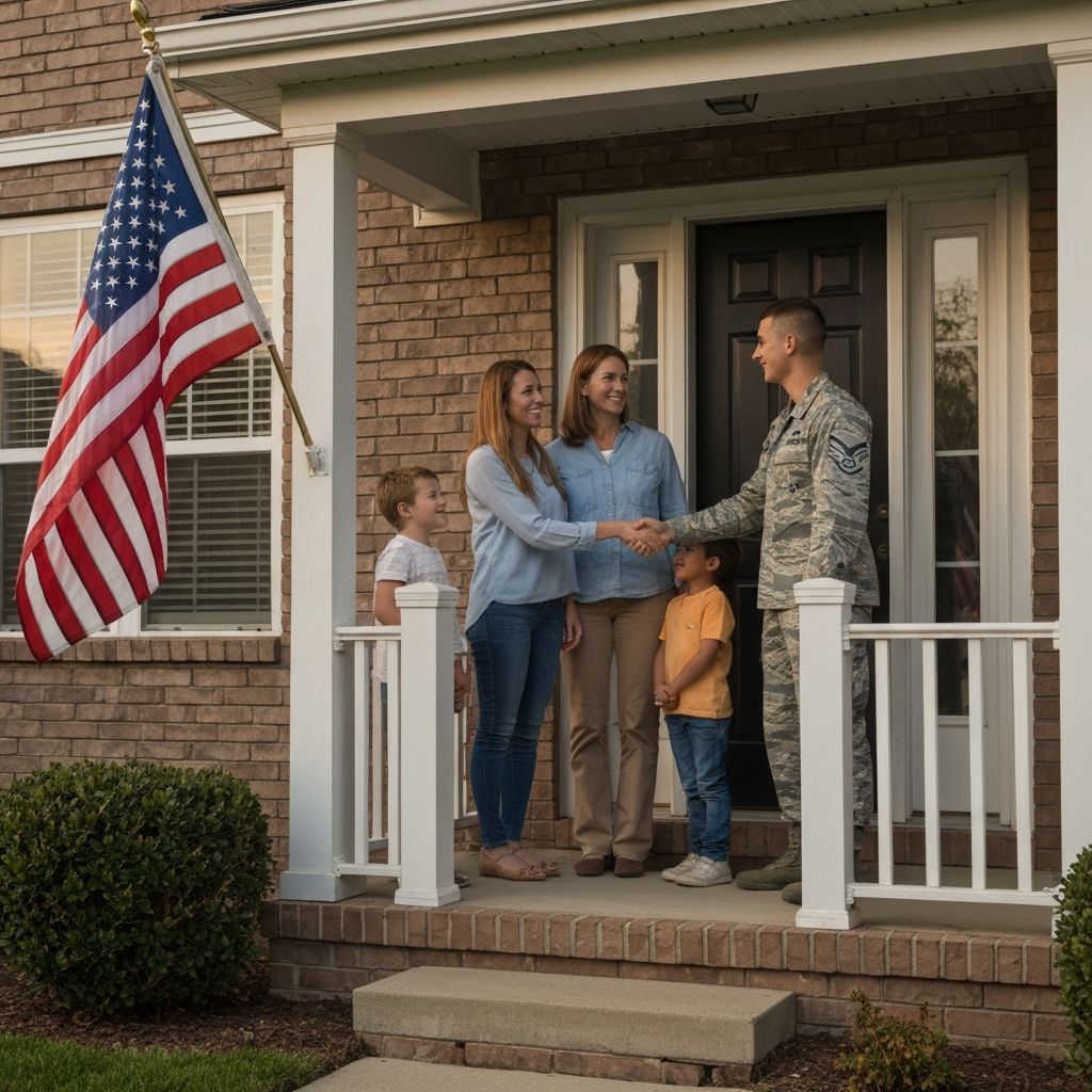Local family welcoming an Airman at their home
